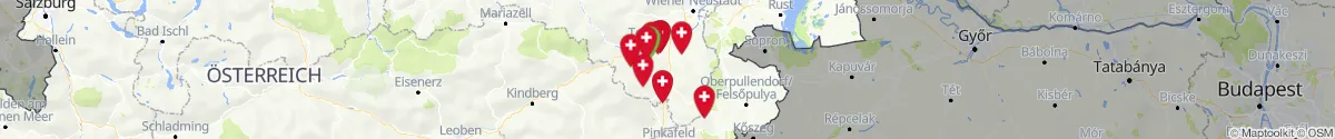 Kartenansicht für Apotheken-Notdienste in der Nähe von Zöbern (Neunkirchen, Niederösterreich)